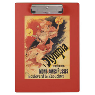 Olympia-Nachtklub-Mädchen-zusammenstoßende Becke Klemmbrett