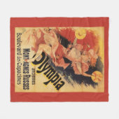 Olympia-Nachtklub-Mädchen-zusammenstoßende Becken Fleecedecke (Vorderseite (Horizontal))