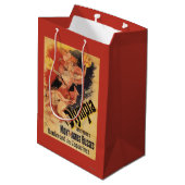 Olympia-Nachtklub-Mädchen-zusammenstoßende Becken Mittlere Geschenktüte (Rückseite Schrägansicht)