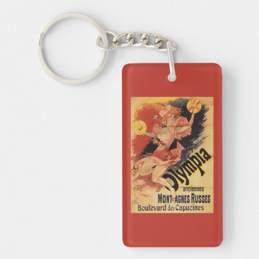 Olympia-Nachtklub-Mädchen-zusammenstoßende Becken Schlüsselanhänger (Vorderseite)