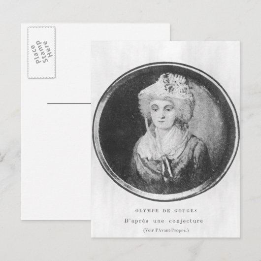 Olympia of Gouges Postkarte (Vorne/Hinten)