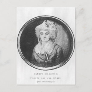 Olympia of Gouges Postkarte