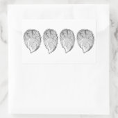 Olympia Oysters Illustration Rechteckiger Aufkleber (Tasche)