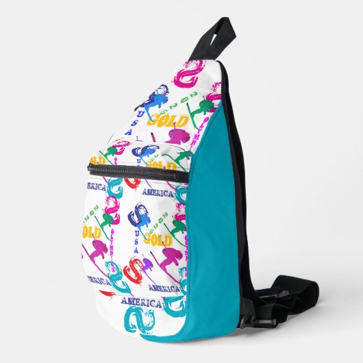 OLYMPIA-SKIFAHREN CROSSBODY BAG (Rechte Ecke)