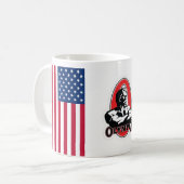 Olympia Tasse mit US-Flagge 🇺 🇸 (Vorderseite Links)