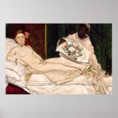 Olympia von Edouard Manet Poster (Vorne)