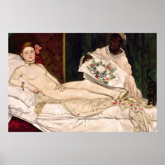 Olympia von Edouard Manet Poster (Vorne)