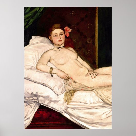 Olympia von Edouard Manet Poster (Vorne)