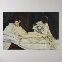 Olympia von Manet - Poster