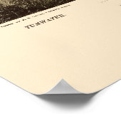 Olympia, WA Panorama Karte - 1879 Poster (Ecke)