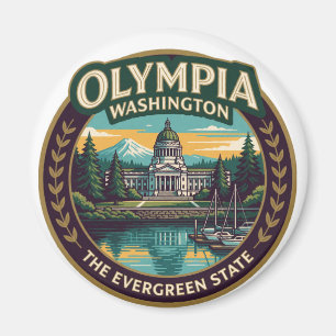 Olympia Washington Capital Pazifik Nordwesten Magnet
