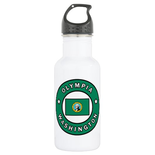 Olympia Washington Edelstahlflasche (Vorderseite)