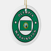 Olympia Washington Keramik Ornament (Rechts)