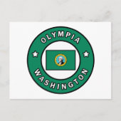 Olympia Washington Postkarte (Vorderseite)