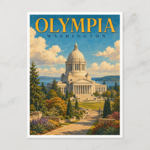 Olympia Washington State Capitol GeoSaga Postkarte
