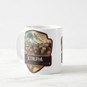 Olympia, Washington| Vintag Kaffeetasse (Vorderseite Links)