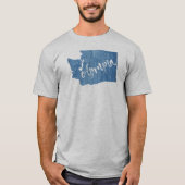 Olympia Washington Wood Grain T-Shirt (Vorderseite)