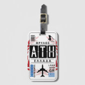 Olympiacos Griechischer Gepäcktag Gepäckanhänger (Vorderseite Vertikal)