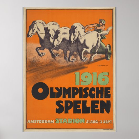 Olympiade 1916 poster (Vorne)