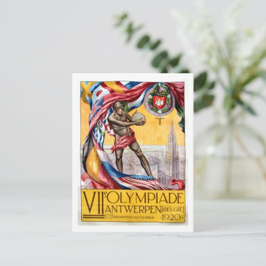 Olympiade Antwerpen Postkarte (Stehend Vorderseite)