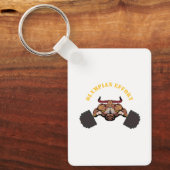 "Olympian Effort" der starke Schlüsselanhänger (Vorderseite)