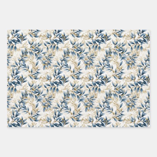 Olympian Olive Branches Boho 3D Design Geschenkpapier Set (Vorderseite 3)