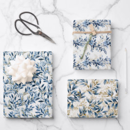 Olympian Olive Branches Boho 3D Design Geschenkpapier Set