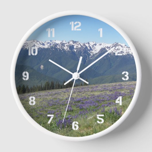 Olympiapark Landschaft Wanduhr (Vorderseite)