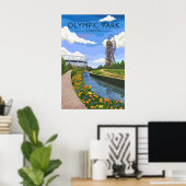 Olympiapark London Reiseplakat Poster (Heimbüro)