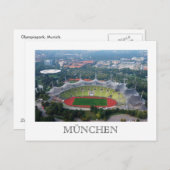 Olympiapark, München Postkarte (Vorne/Hinten)