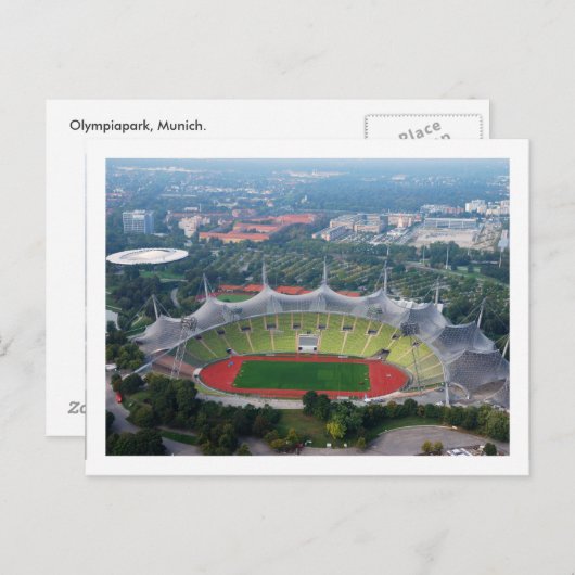 Olympiapark, München Postkarte (Vorne/Hinten)