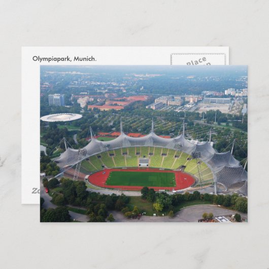 Olympiapark, München Postkarte (Vorne/Hinten)