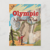 Olympiapark Vintage Travel Poster Postkarte (Vorderseite)
