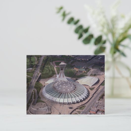 Olympiastadion, Montreal, Quebec, Kanada Postkarte (Stehend Vorderseite)