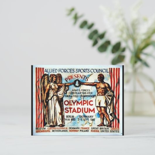 Olympiastadion Postkarte (Stehend Vorderseite)