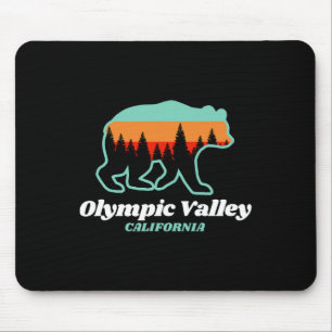 Olympiatal Kalifornien Skifahren Snowboarden Mousepad
