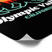 Olympiatal Kalifornien Skifahren Snowboarden Poster (Ecke)