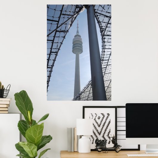 Olympiaturm Print Poster (Heimbüro)