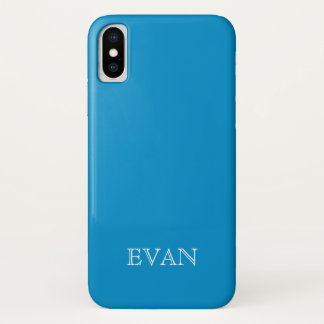 OLYMPIC BLUE Solid Background iPhone X Fall Case-Mate iPhone Hülle