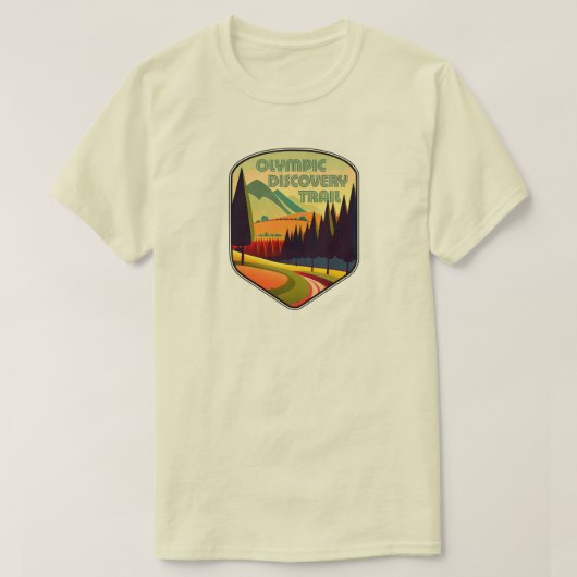 Olympic Discovery Trail Washington Staat Colors T-Shirt (Design vorne)