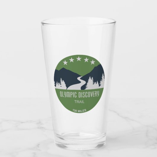Olympic Discovery Trail Washington Staat Glas (Vorderseite)