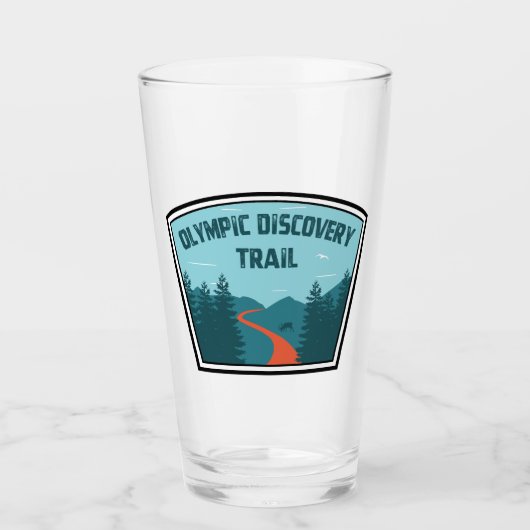 Olympic Discovery Trail Washington Staat Glas (Vorderseite)