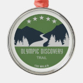 Olympic Discovery Trail Washington Staat Ornament Aus Metall (Vorne)