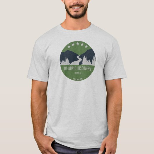 Olympic Discovery Trail Washington Staat T-Shirt (Vorderseite)