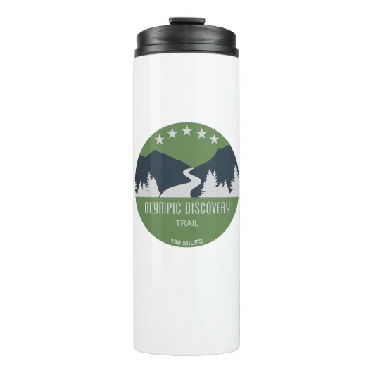 Olympic Discovery Trail Washington Staat Thermosbecher (Vorderseite)