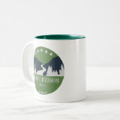 Olympic Discovery Trail Washington Staat Zweifarbige Tasse (Vorderseite Links)