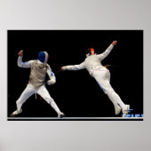Olympic Fencing Lunge and Parry Poster (Vorne)