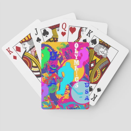 OLYMPIC HOCKEY SPIELKARTEN (Rückseite)