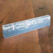 Olympic Mountains Desk Namplate Namensplakette (Seite)