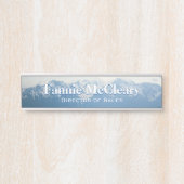 Olympic Mountains Desk Namplate Türschild (Vorderseite )